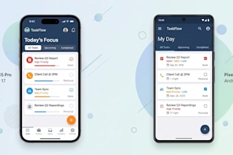 design ios and android app UI UX professionally