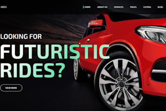 create auto repair detailing car washing towing website in wix or wordpress