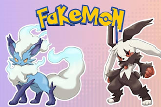 draw custom pokemon or fakemon for you