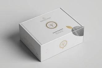design creative box, pouch and label packaging design