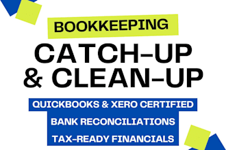 do expert bookkeeping catchup and tax prep in quickbooks or xero