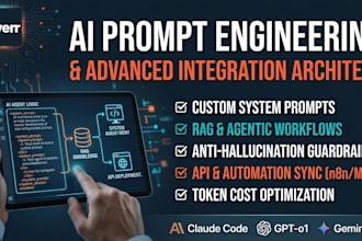 engineer advanced system prompts, ai prompts, rag logic, and ai agent workflows