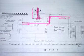 draw house 2d map, estimation of all types building material
