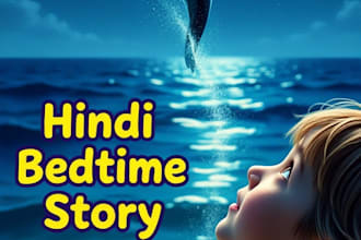 record a female voiceover in hindi for kids bedtime story