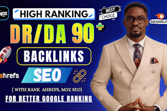 increase domain rating DR ahrefs moz authority da tf by SEO backlinks building