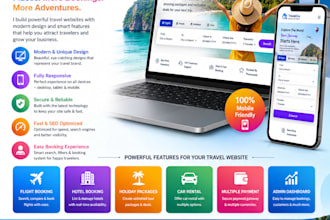 design a tour and travel agency website in wordpress