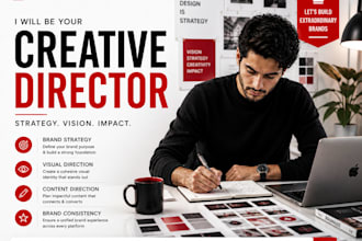 develop your brand strategy and design visual identity as a creative director