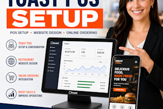 toast pos setup, toast website design, restaurant pos system expert