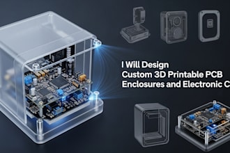 design custom 3d printable pcb enclosures and electronic cases with iot device