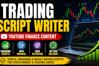 write engaging stock market and trading scripts for youtube