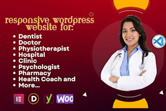 build hospital website, medical website, healthcare website, clinic website