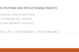 develop etl workflows using informatica and sql
