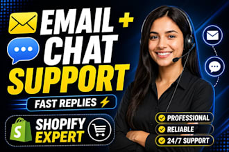 handle shopify email and chat support