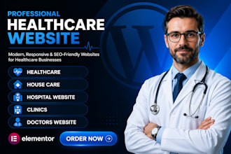 design a professional medical and healthcare wordpress website