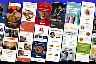 gohighlevel convertkit hubspot mailerlite email newsletter template design email