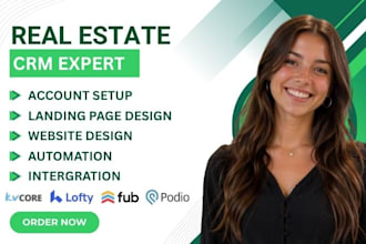 set up real estate crm lofty, boldtrail, kvcore, gohighlevel, follow up boss