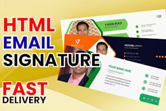 create clickable HTML email signature