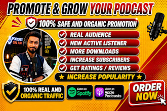 do organic podcast promotion on spotify and apple podcasts