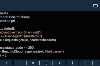create a custom python web scraper for financial data