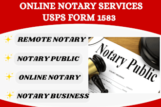 do UK US online notary, notarize legal documents, usps 1583 as notary public