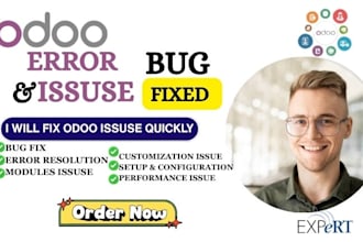 fix odoo erp bugs, errors erp customization and develop odoo modules