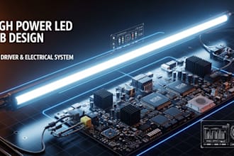 design high power led light bar pcb, driver and electrical system