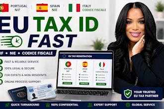 get portugal nif spanish nie and italian codice fiscale fast