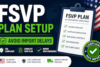 help you import food into the USA with fsvp compliance