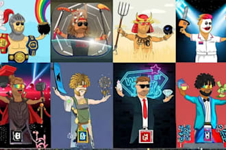 draw cryptopunk pixel collectibles nft collection nft pixel art, nft art design