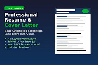 professional resumes and cover letters for your dream job