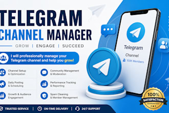 professionally manage and grow your telegram channel