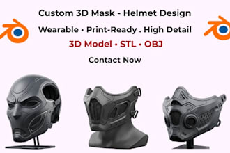 do 3d mask 3d helmet 3d props 3d cosplay armor 3d wearable mask cosplay armor