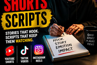 write emotional youtube shorts scripts