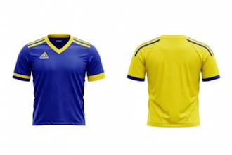 design professional sublimation jersey kits with 3d mockup