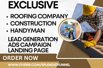 generate roofing construction handyman renovation leads build roofing website