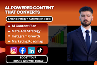 create an ai powered social media content plan and marketing strategy