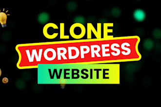 copy clone any website into wordpress