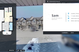 create real estate 3d virtual tours with floor plans and measurements