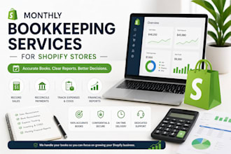 do monthly bookkeeping for your shopify ecommerce store