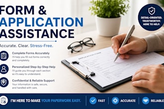help you fill out forms and applications accurately and fast