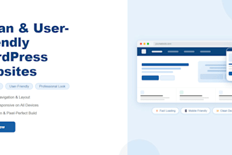 create neat and clean user friendly website