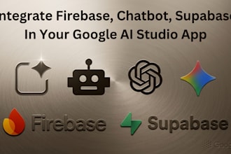 do firebase, supabase, chatbot, backend integration with google ai studio apps