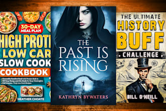 do book cover design, ebook cover design, paperback, and book design