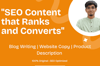 write SEO blog posts and website copy that converts