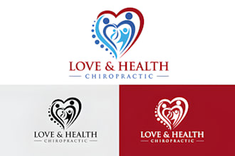 do creative medical, wellness, chiropractic, healing holistic business logo