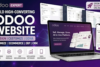 be your odoo expert, odoo ecommerce website developer, odoo website design