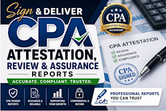professional CPA financial attestation bank statement income