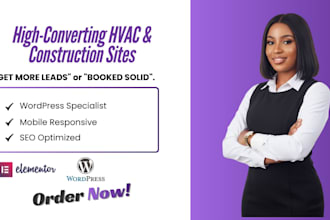 build a high converting wordpress website for contractors and hvac