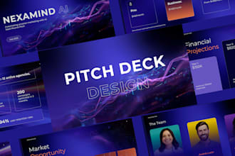 design an investor ready startup pitch deck
