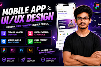do mobile app uiux in figma for ios and android